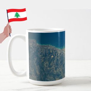Caneca De Café Vista aérea do Líbano (incluindo Beirute) a partir