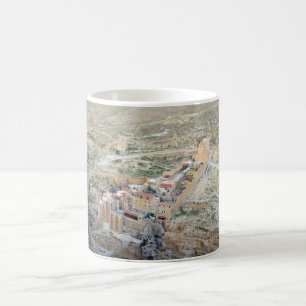 Caneca De Café Vista aérea do monastério de março Saba