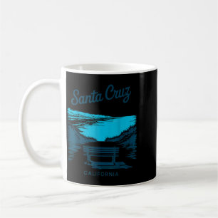 Caneca De Café Vista Cênica de Viagens Antigas de Santa Cruz Cali