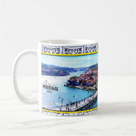 Caneca De Café Vista da ponte Dom Luís I porto portugal