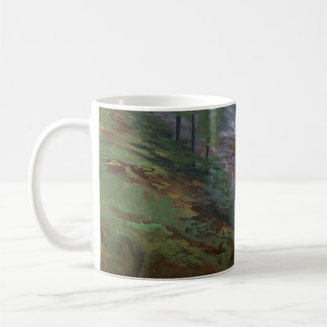 Caneca De Café Vista das Cataratas Multnomah (Esquerda)