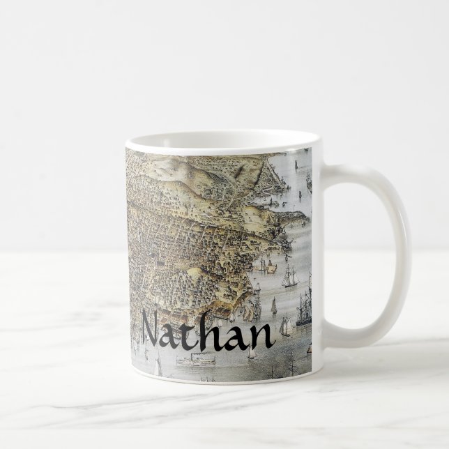 Caneca De Café Vista de San Francisco, 1878 (Direita)