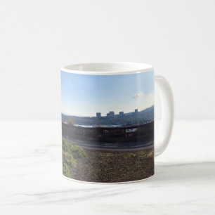 Caneca De Café Vista do Castaways Park, Newport Beach, CA