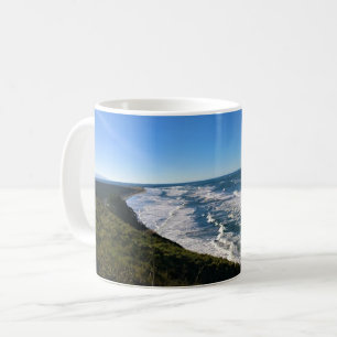 Caneca De Café Vista do Farol de Cabeça Norte, Washington