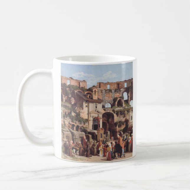 Caneca De Café Vista do interior do Colosseu  (Esquerda)