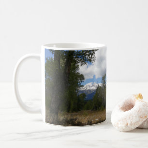 Caneca De Café Vista Ensolarada da Montanha Grand Teton