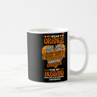 Caneca De Café Vista Laranja Para Meu Marido Esclerose Múltipla E