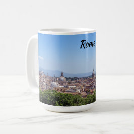 Caneca De Café Vista panorâmica de Roma de Castel Sant'Angelo