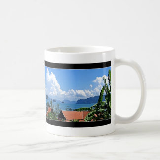 Caneca De Café Vista para o mar tropical de Tailândia
