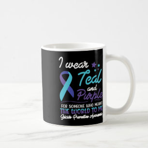 Caneca De Café Vista Teal E Roxo Para Alguém Que Quer Dizer O Tra