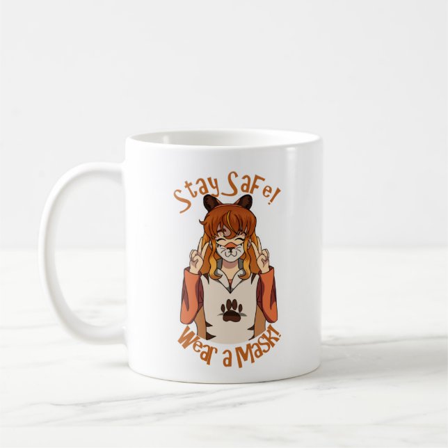 Caneca De Café Vista uma máscara! (Esquerda)