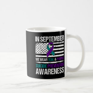 Caneca De Café Visto de setembro Prevenção do Suicídio de Roxo Te