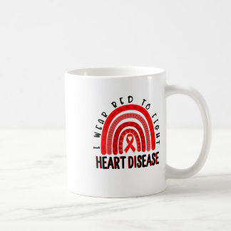 Caneca De Café Visto Dia Vermelho Luta Contra Doenças Cardíacas F
