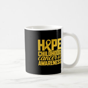 Caneca De Café Visto Dourado para a Esperança de Consciência do C