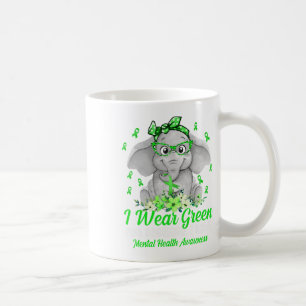 Caneca De Café Visto Verde Para Elementos De Fita De Sensibilizaç