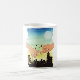Caneca De Café Visualização da paisagem cityscape de promessa de 