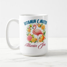 Vitamina C Encontra o Mar Tropical-Flamingo Citrin