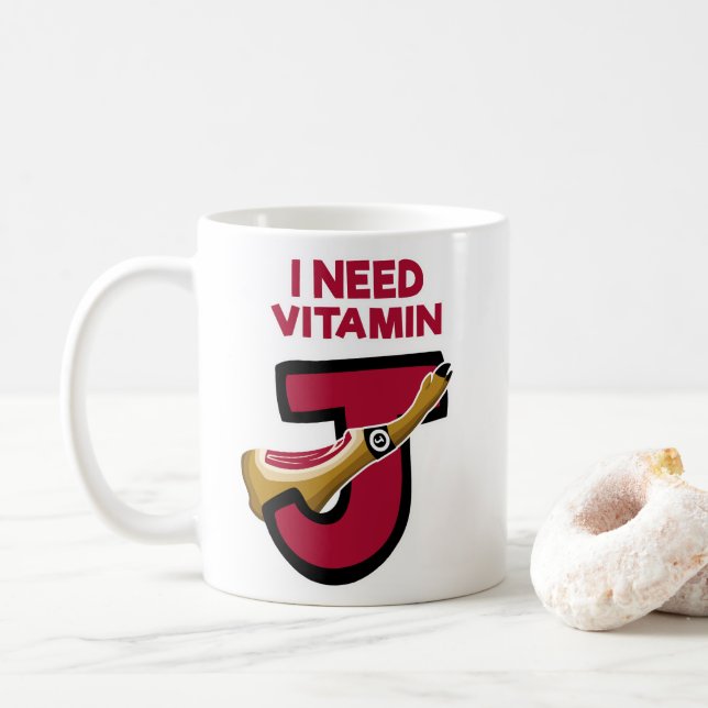 Caneca De Café Vitamina J (Com Donut)