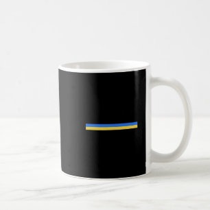 Caneca De Café Vitória Carregando Bandeira da Liberdade da Ucrâni