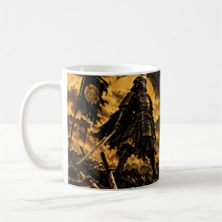 Caneca De Café Vitória do Samurai (勝) – Campo de Batalha Dourado
