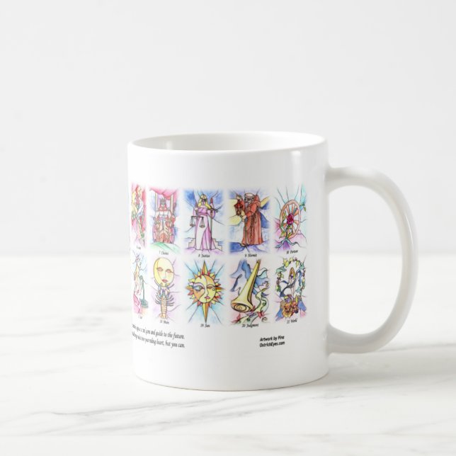 Caneca De Café Vitral 11x2 de Tarot (Direita)
