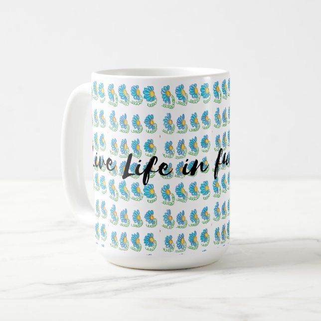 Caneca De Café viva a vida em plena floração (Frente Esquerda)