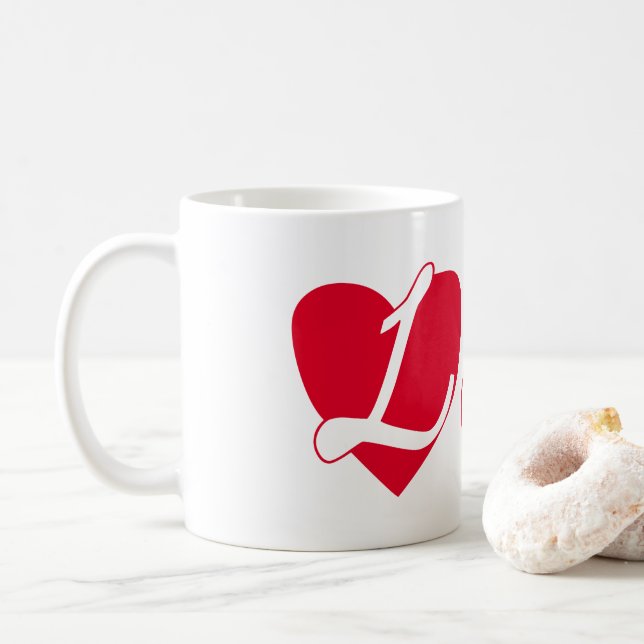 Caneca De Café Viva apaixonado (Com Donut)