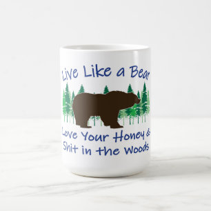 Caneca De Café Viva como um Urso