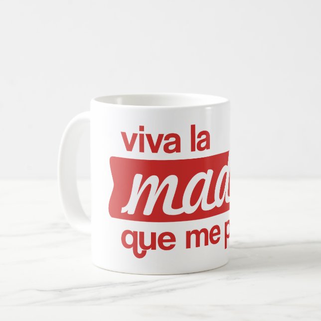 Caneca De Café Viva la madre que me parió (Frente Esquerda)