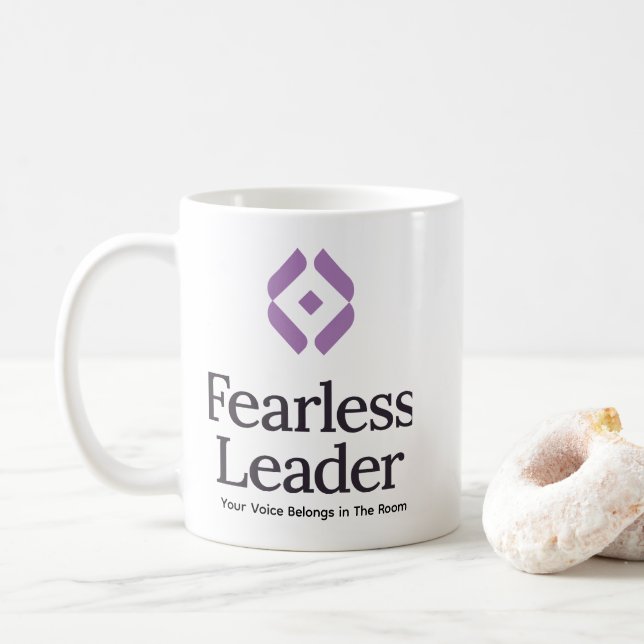 Caneca de Café Viva Livre e Sem Medo (Com Donut)
