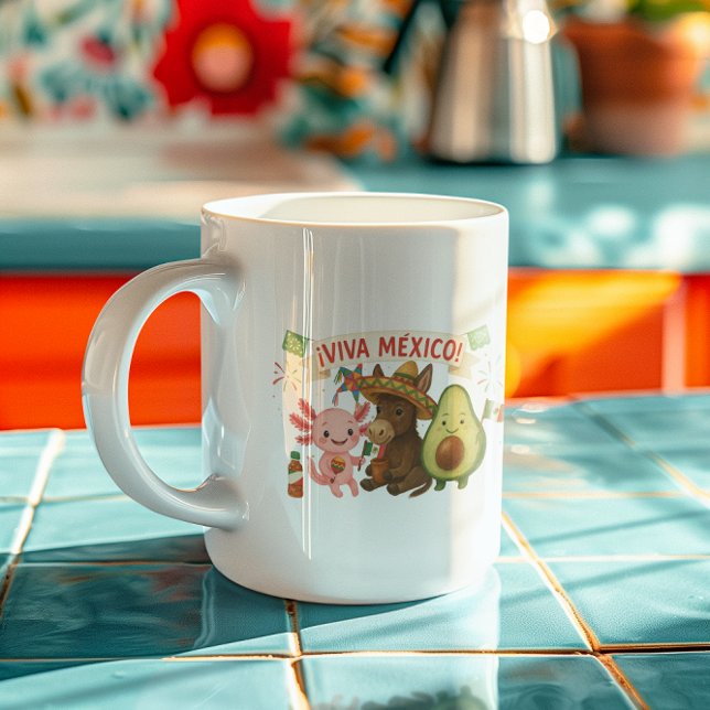 Caneca De Café Viva México! Cute Fiesta (Criador carregado)