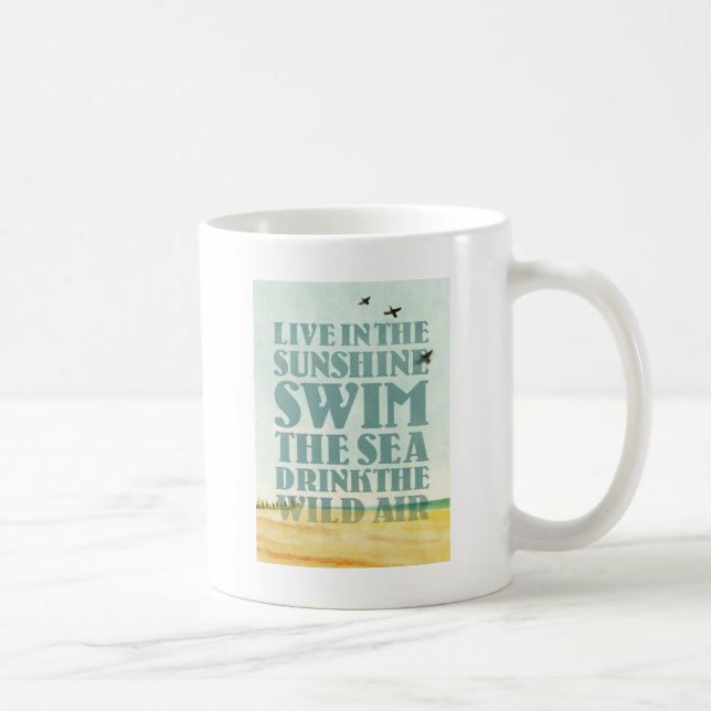 Caneca De Café Viva na luz do sol (Direita)