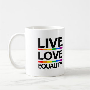 Caneca De Café Viva o Amor à Igualdade