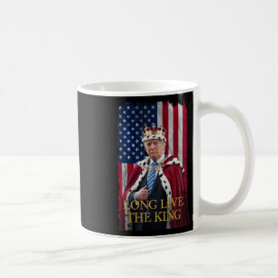 Caneca De Café Viva o Rei Vintage Retro Trump Retrato 4t