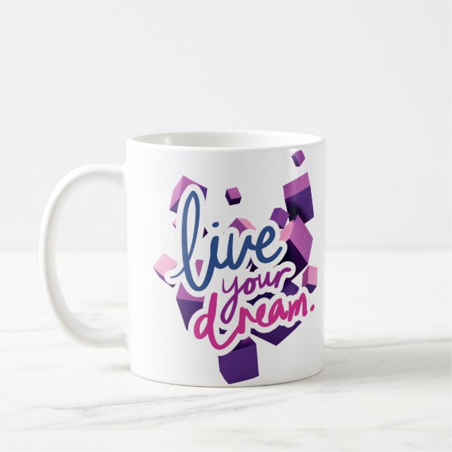 Caneca De Café Viva o seu sonho (Esquerda)
