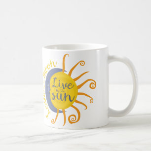 Caneca De Café Viva pelo sol, amor pela lua