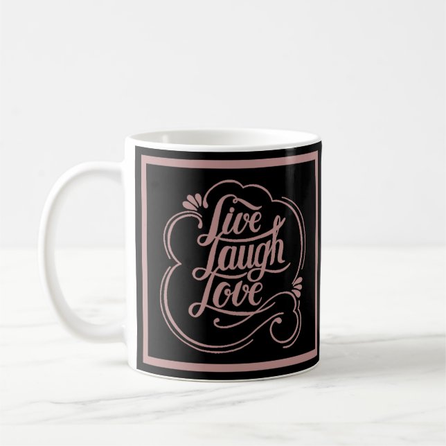 Caneca de café viva ri amor (Esquerda)