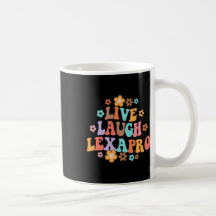 Caneca De Café Viva Ria Lexapro Groovy Terapeuta de Saúde Mental