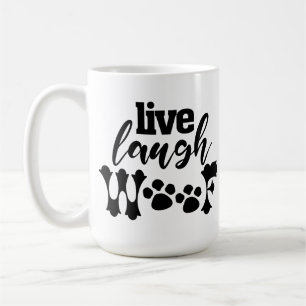 Caneca De Café VIVA RIJA LATRIDO pai engraçado de cachorro de est