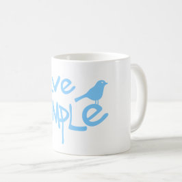 Caneca De Café Viva Simples
