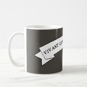 Caneca De Café VIVANT LINGUAE MORTUAE - Viva as Línguas Mortas