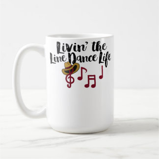 Caneca De Café Vivendo a Vida de Dança em Linha Country