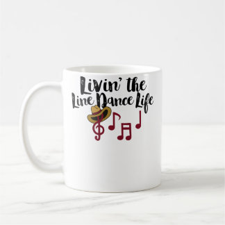 Caneca De Café Vivendo a Vida de Dança em Linha Country