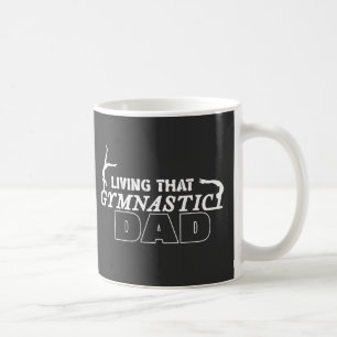 Caneca De Café Vivendo Aquele Pai De Ginástica, A Ginástica Sobre