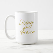 Vivendo em Grace Classic Mug, 15 oz