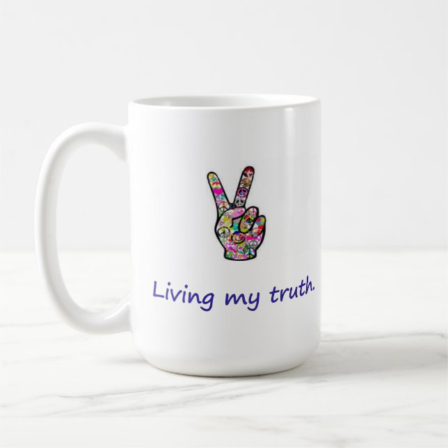 Caneca De Café Vivendo Minha Verdade (Esquerda)