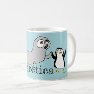 Caneca De Café Vivendo na Antártica