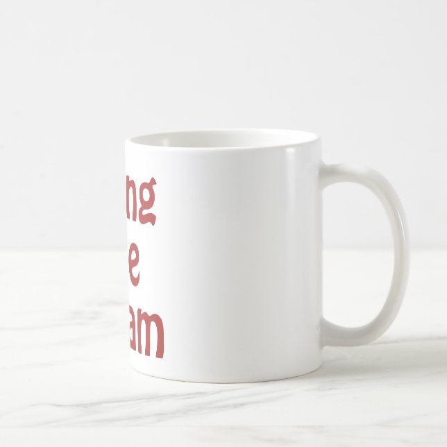 Caneca De Café Vivendo o sonho (Direita)