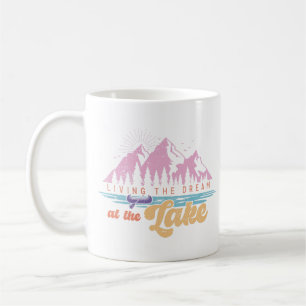 Caneca De Café Vivendo O Sonho No Lago