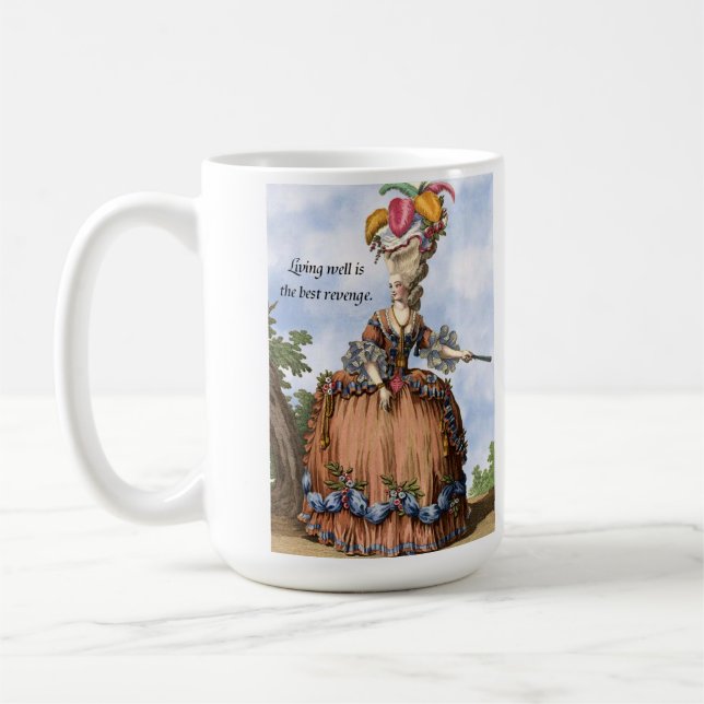 Caneca de café - viver bem é a melhor vingança (Esquerda)